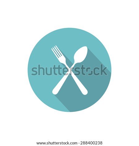 Silhouettes Spoon Knife Fork Stock Vector 2721382 - Shutterstock