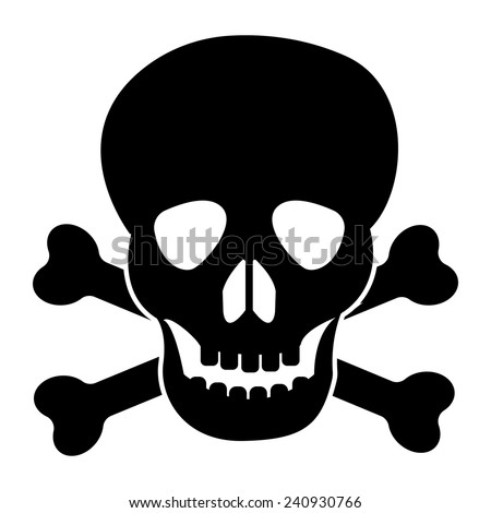 Skull Crossbones Stock Vector (Royalty Free) 240930766 - Shutterstock