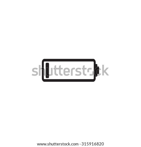 Low Battery Icon Stock Vector 236661598 - Shutterstock