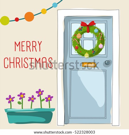 Christmas Front Door Clipart christmas door stock images, royalty-free images & vectors Christmas Front Door Clipart christmas door stock images, royalty-free images & vectors
