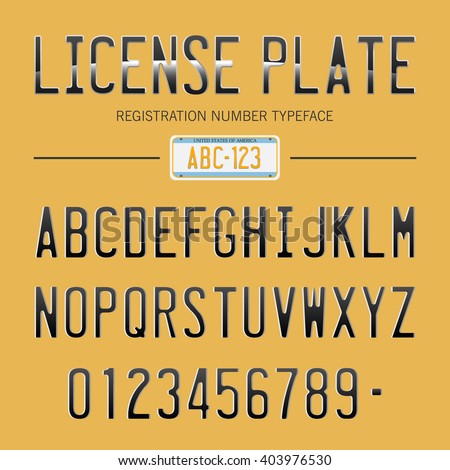 France License Plates Font