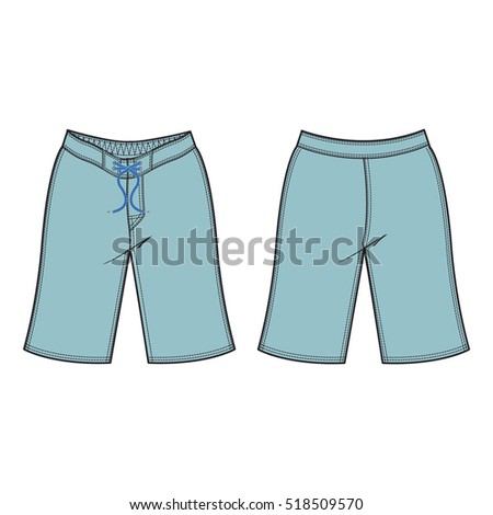 Board Shorts Template Stock Photos, Royalty-Free Images & Vectors ...