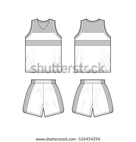 Basketball Kit Sport Template Stock Vector (Royalty Free) 526454296 ...