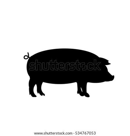 Pig Silhouette Stock Images, Royalty-Free Images & Vectors | Shutterstock