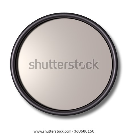 Download 3 D Rendering Threedimensional Silver Round Frame Stock ...