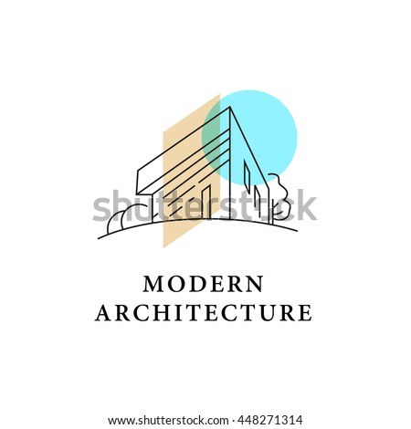 Architect Company vector architect studio logo design isolated stock vector Architect Company vector architect studio logo design isolated stock vector