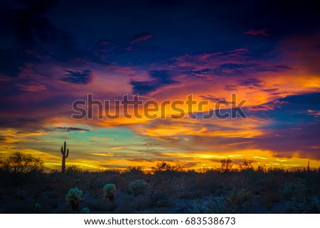 Technicolor Sunset Screensaver