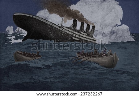 Titanic Sinking Stock Images, Royalty-Free Images 