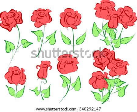 Rose Cartoon Stock Images, Royalty-Free Images & Vectors | Shutterstock