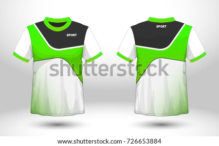 Download Green Black Layout Football Sport Tshirt Stock Vector ...