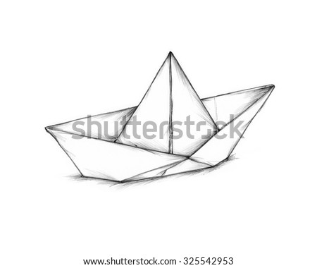 Simple Paper Boat Stock Illustration 325542953 - Shutterstock