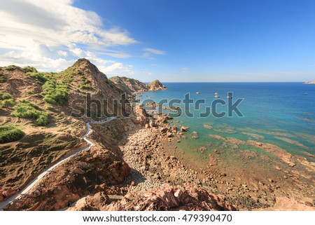Quy Nhon City, Binh Dinh Province, Vietnam - August 28, 2016: Eo Gio beach in the city of Qui Nhon is the tourist attractions preferred of many tourists