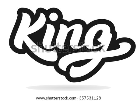 king logo lettering vector template hand word graphics shirt icon crown shutterstock tshirt illustration