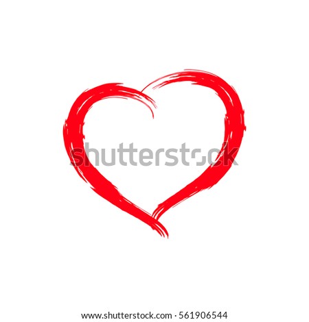 Abstract Red Heart Vector Illustration Stock Vector 45529894 - Shutterstock