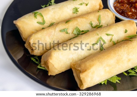 chicken spring rolls