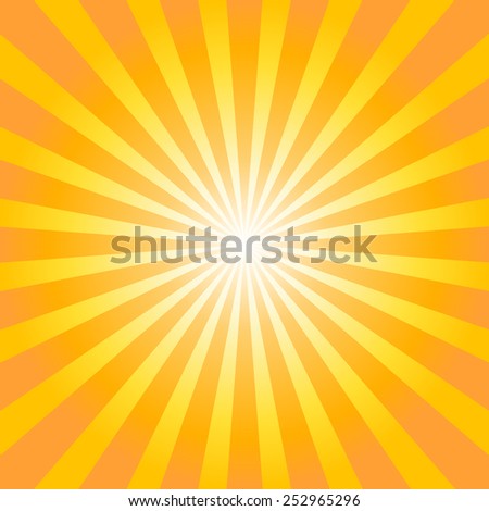 Orange Yellow Shiny Starburst Background Sunburst Stock Vector ...