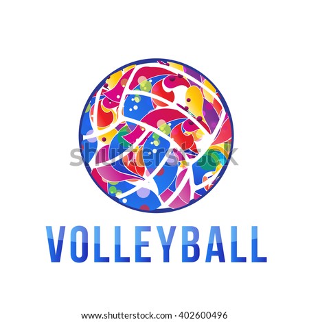 Vector Volleyball Logo Stock Vector Stock Vector 402600496 - Shutterstock