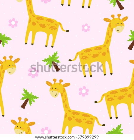 cute giraffe pattern print for kids printable templates