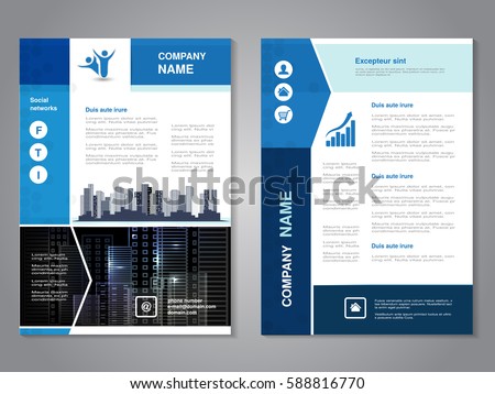 vector modern brochure abstract flyer background stock vector academic buildings flyers posters