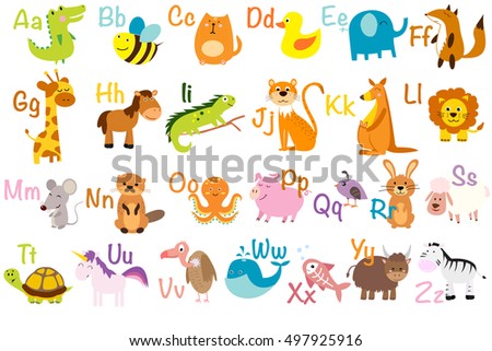 Vector Illustration Cute Animals Birds Animal 스톡 벡터 497925916 ...