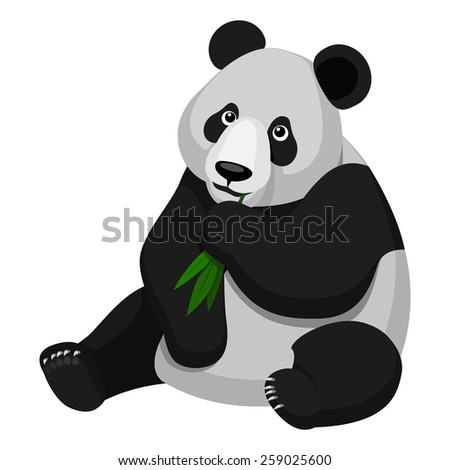 Panda Eating Bamboo Stock Vectors & Vector Clip Art | Shutterstock