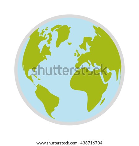 Earth Cartoon Vector Illustration Hand Drawn Stock Vector 141234781