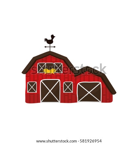 vector box message Vector Barn Stock Flat Silo Red Vector Windmill 594164036