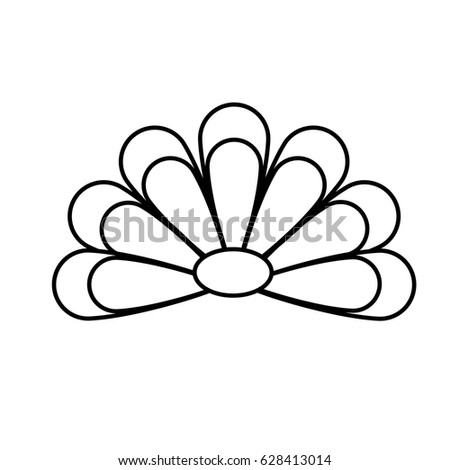 Illustration Flower Sketch On White Background Stock Vector 116211952