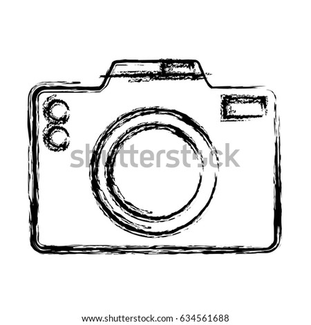 Dslr Camera Illustration Brushwork Stock Vector 122041696 - Shutterstock