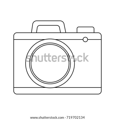 Scribble Hand Drawn Camera Icon Vector Stock Vector 117037138