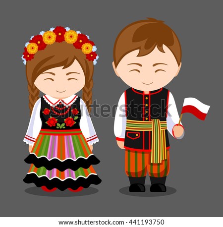 https://thumb1.shutterstock.com/display_pic_with_logo/2794516/441193750/stock-vector-poles-in-national-dress-with-a-flag-a-man-and-a-woman-in-traditional-costume-travel-to-poland-441193750.jpg