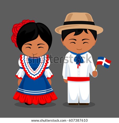 Indians National Dress Flag Man Woman Stock Vector 373358638 - Shutterstock