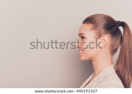 Woman Face Side View Stock Images, Royalty-Free Images & Vectors