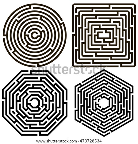 Round Labyrinth Stock Images Royalty Free Images