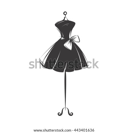 Ball Gown Short Mannequin Hand Drawing Stock Vector 443401636 ...