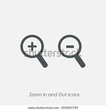 Download Zoom Zoom Out Icons Simple Zoom 스톡 벡터 283003769 - Shutterstock