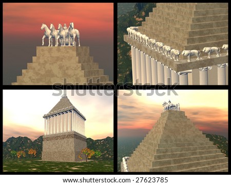 Mausoleum of Maussollos at Halicarnassus. 3D reconstructions