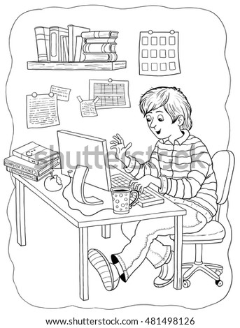 Download Office Coloring Pages