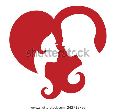 Different Silhouettes Couples Stock Vector 36346552 - Shutterstock