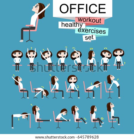 vector illustration office chair yoga business stock vector vector illustration office chair yoga business stock vector
