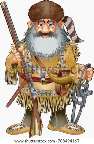 Frontiersman Stock Vectors, Images & Vector Art | Shutterstock