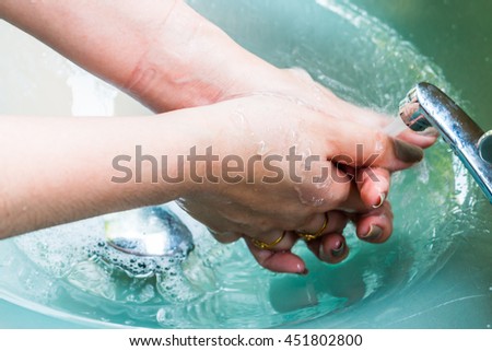 flowing sink washing tap flow hands under water shutterstock sinks handwashing