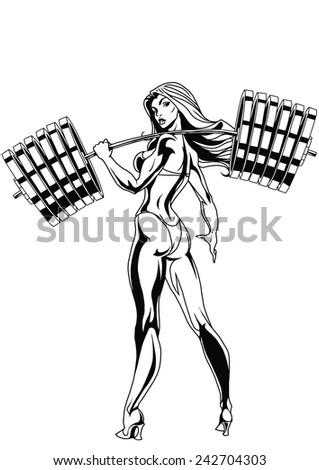 Download Female Bodybuilding Coloring Pages