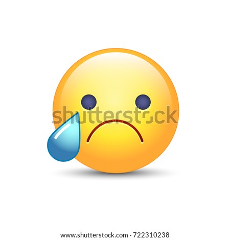 Indifferent Cartoon Icon Expressionless Emoticon Face Stock Vector ...