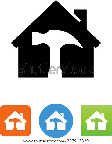 House Hammer Icon Stock Vector 257913329 - Shutterstock