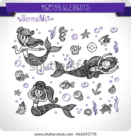 Free Free 347 Curly Hair Mermaid Svg SVG PNG EPS DXF File
