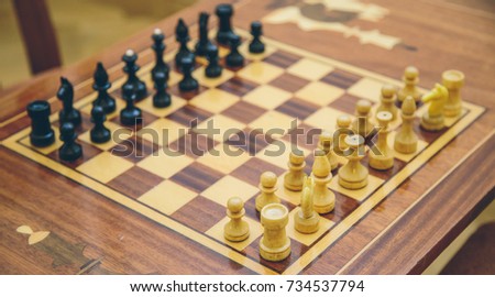 Vintage Wooden Board Games Vintage Wooden Chess On Chess Board Stock Photo 100 97 Vintage Wooden Board Games Vintage Wooden Chess On Chess Board Stock Photo 100 97