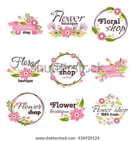 Bright Logo For Flower Shop Bright Logo For Flower Shop