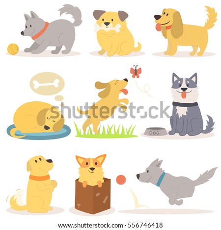 Vector Set Infographics Design Elements Dogs Stock Vector 152339567