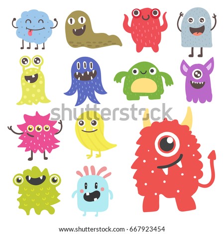 Cartoon Fire Dragon Icon Set Stock Vector 80969179 - Shutterstock